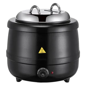 Hervidor de vapor eléctrico para restaurante, tetera calentadora de sopa, 13L, suministros de Buffet, 10L