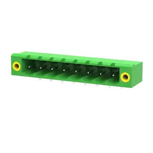 Fournisseur d'usine Mini bornier enfichable en plastique Green Power 5.08mm Pitch PCB