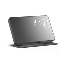 Base de Carga Rápida de 15 W con Reloj Despertador, Estación de Carga Inalámbrica 4 en 1, Fabricante de Cargadores, Adaptador, Cargador de Teléfono