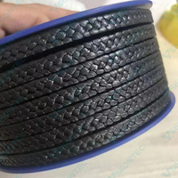 Cordon de garnissage carré tressé en PTFE pur sur mesure pour l'étanchéité dynamique et statique industrielle