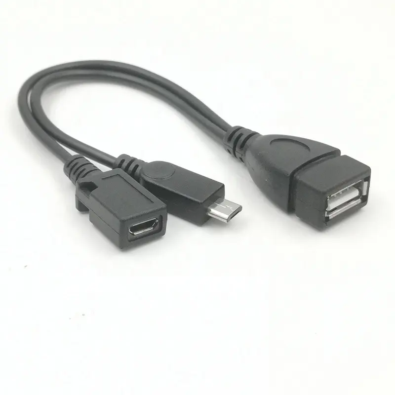 2 in 1 Micro OTG Cable with USB Power Supply OTG cable Micro USB Adapter Cable for Fire TV Stick