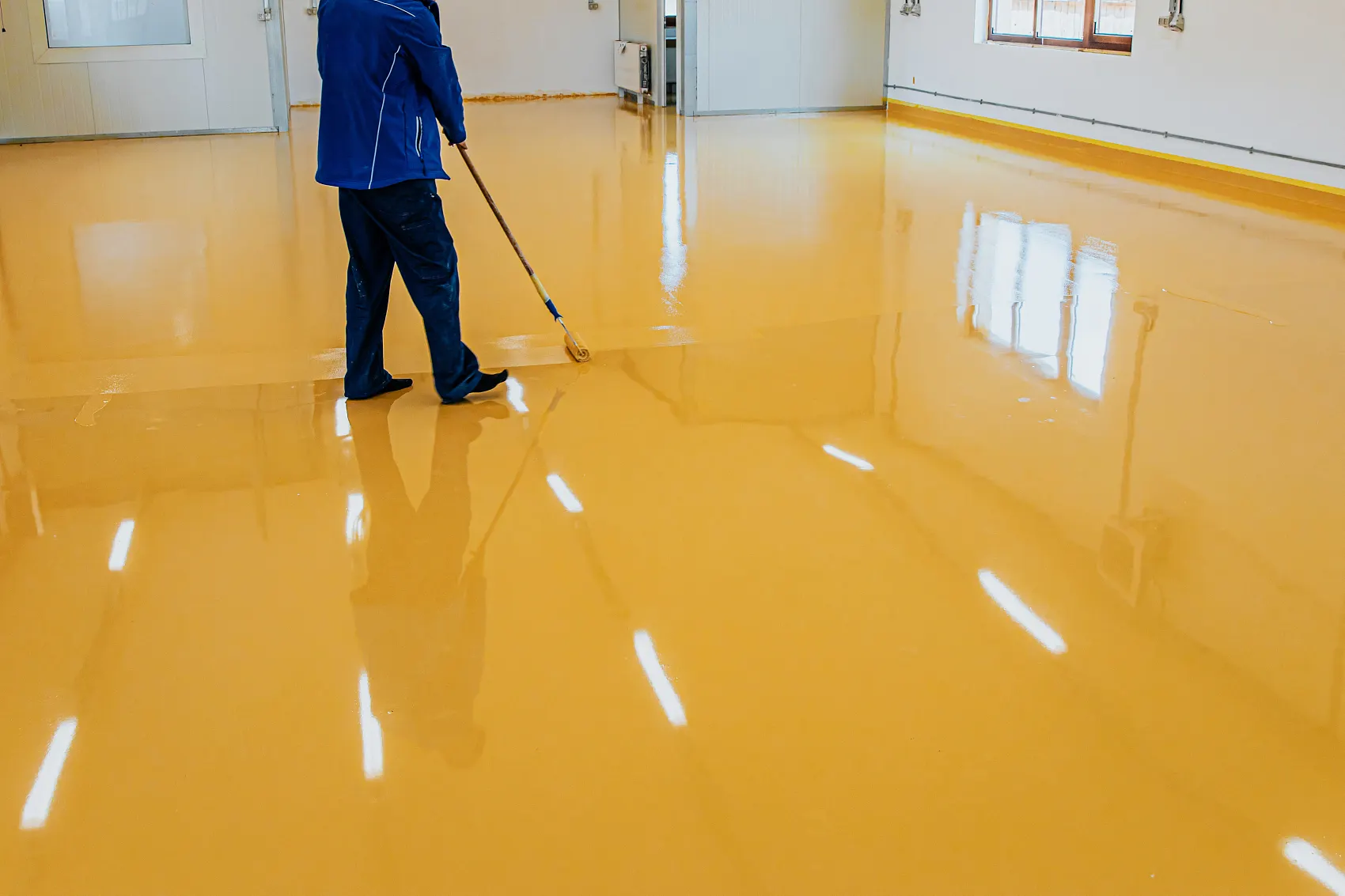 Multi-Color Acrylic Liquid Coating Water-Based Floor Paint or Epoxy Resin for Building Decoration roll and Scrape Application