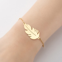 Catena a maglie foglia di alta qualità di fabbrica design di gioielli con bracciale in argento dorato moda russa per ragazze