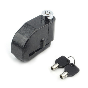 Cerradura antirrobo para freno de disco, aleación de aluminio, para motocicleta, bicicleta, vehículo eléctrico, alarma, cerradura de seguridad, color negro - Product Image 5