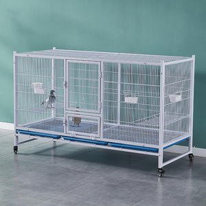 Cage à pigeons de haute qualité, durable et renforcée, <span class=keywords><strong>anti</strong></span>-prédateurs, avec plusieurs compartiments, volière sur roues pour l'élevage des pigeons - Product Image 1