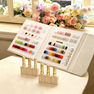 DANNY COLL Set de Esmaltes de Uñas en Gel de 118 Colores, con Tabla de Colores Grande y Pequeña de Cuero Trenzado, 2 Piezas, Gel Funcional para Salón, Venta al por Mayor - Product Image 4