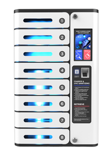 <span class=keywords><strong>MIA</strong></span> Premium - Casillero de Carga de 8 Compartimentos con Pantalla Publicitaria Android de 14'' Opcional, Estación de Carga Súper Rápida PD20W para Restaurantes, Cafeterías y SPAs - Product Image 2