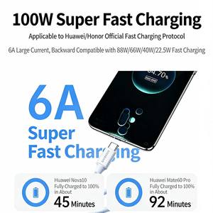 Câble de charge rapide et de synchronisation de données UGREEN 6A USB-A vers USB-C avec nylon tressé, prise en charge PD 100W - Product Image 5