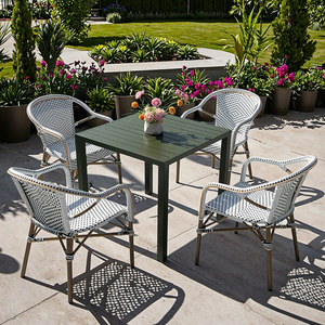Caffè Hotel stile francese bistrot <span class=keywords><strong>sedie</strong></span> in <span class=keywords><strong>Rattan</strong></span> esterno Patio sedia <span class=keywords><strong>da</strong></span> <span class=keywords><strong>giardino</strong></span> ristorante sedia <span class=keywords><strong>da</strong></span> pranzo - Product Image 5