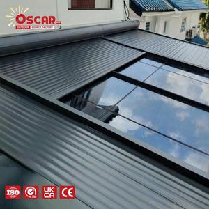 Tende a Rullo Wireless per Lucernari di Verande, Finestre a Soffitto in Giardino, Balcone, Mansarda, <span class=keywords><strong>Tetto</strong></span> Retrattile Motorizzato, Varie Misure e Colori - Product Image 1