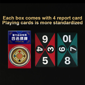 Prix usine jeu de cartes de poker personnalisé jeu de cartes à jouer de marionnettes d'ombre chinoises avec 4 cartes de rapport - Product Image 5