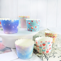 50 pièces ensemble de doublures de cupcakes jetables de qualité alimentaire étuis en papier sulfurisé emballages de muffins tasse de cuisson professionnelle résistante à la chaleur