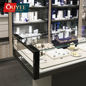 Soporte de exhibición de cristal personalizado para muebles de tienda de joyería, escaparate de lujo, accesorios de joyería - Product Image 3