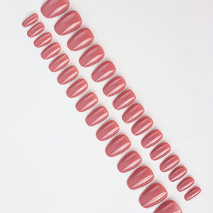 AAIERFEI - 30 Uñas Postizas Ovaladas de Gel Suave, Color Sólido, Populares, Listas para Usar, <span class=keywords><strong>Siempre</strong></span> en Tendencia - Product Image 3