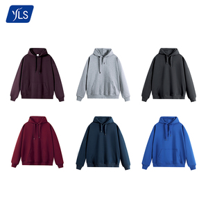 Yls Áo Hoodie <span class=keywords><strong>c</strong></span>ắt dây khóa kéo chất lượng cao cho nam nữ áo nỉ thể thao dây 500gsm nặng cotton tùy chỉnh cho Nam Mùa Đông họa tiết màu trơn - Product Image 2