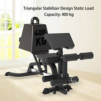 Banc de musculation pliable multifonctionnel de qualité commerciale, capacité maximale de 400 kg, cadre en acier allié réglable pour salle de sport à domicile