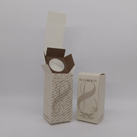 Petites boîtes cosmétiques pour lotions, logo personnalisé, bande de scellage à déchirer, 30ML 50ML, emballage pour soins de la peau, pelliculage mat, gaufrage éponge