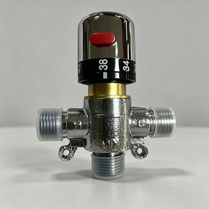 Válvula <span class=keywords><strong>Mezcladora</strong></span> de Agua Termostática de Latón de 3 Vías G1/<span class=keywords><strong>2</strong></span>" con Control de Temperatura para Calentador Solar de Agua - Product Image 6