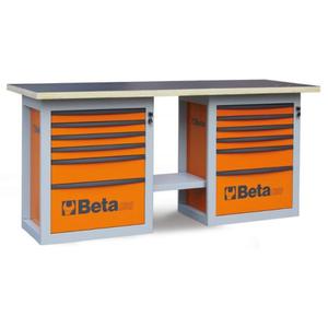 BETA-Établi 059000012 Endurance avec 2 commodes de 6 tiroirs-EAN 8054809424859 BANCS DE TRAVAIL ET TABLES - Product Image 1