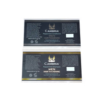 Étiquettes adhésives personnalisées logo étanche cosmétiques étiquette en vinyle feuille d'or shampooing autocollants étiquettes d'emballage pour bouteille de shampooing