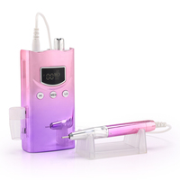Système intelligent Perceuse à ongles professionnelle Vitesse préréglée E-file Bouton à une touche Charge sans fil