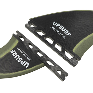Pinne della tavola da <span class=keywords><strong>surf</strong></span> di nuovo arrivo T1 a linguetta singola pinna Sandwich nero verde pinna in fibra di vetro per il <span class=keywords><strong>surf</strong></span> - Product Image 5