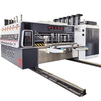 Machine de découpe et d'impression flexographique multifonction pour carton ondulé avec alimentation par aspiration et comptage automatique