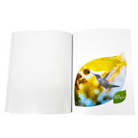 Échantillonneur de papier couché couleur, catalogue d'art avec impression de perroquets, brochure personnalisée pour l'affichage en imprimerie