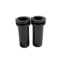 Creuset en graphite à double anneau pour la fusion de l'or et de bijoux en or, 0.5kg 1kg 2kg 3kg 4kg 5kg