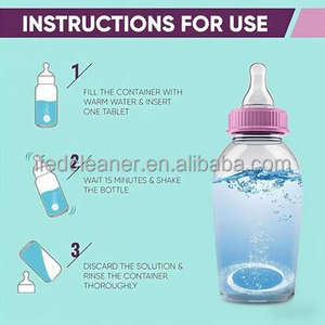 Tablettes effervescentes jetables écologiques pour le détartrage et le nettoyage des biberons, pour acier inoxydable et usage en cuisine, lot en vrac - Product Image 5