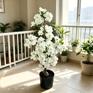 Rama floral de sakura en colores pastel suaves y ensueñadores con pétalos esponjosos en capas para decoración de eventos, escaparates, interiores de hogar, estilo romántico y natural. - Product Image 4