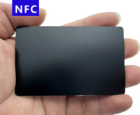 Carte métallique NFC noir mat haut de gamme modifiable UID NFC carte métallique d'affaires adaptée aux gens d'affaires haut de gamme
