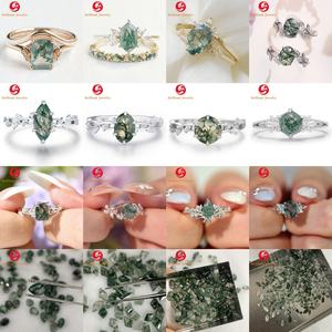 उच्च गुणवत्ता वाले अंडाकार राउंड पीअर वादा रिंग 14k सोने की प्रयोगशाला में उइसेक्स शादी की सालगिरह उपहार - Product Image 2