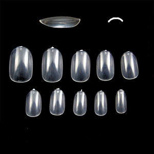 Artsu — faux-ongles transparents ovales courtes, pour manucure, extensions à couverture complète, pour <span class=keywords><strong>Salon</strong></span>, design artistique, fournitures, 500 pièces - Product Image 1