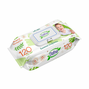 Toallitas Húmedas Orgánicas Suaves Premium, 120 Hojas, Desechables, para el Cuidado del Bebé, Sin Alcohol, para Piel Sensible, Paquete de 80 Piezas, para Limpieza - Product Image 1