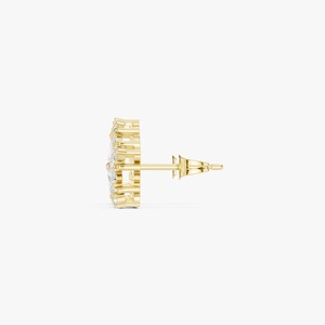 Pendientes de Diamantes Florales de Diseño Más Vendidos con Brillo Radiante para Mujer, Ideales para Fiestas y Regalos, Disponibles para la Venta - Product Image 3