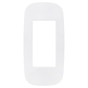 Vimar White Wall <b>Switch</b> <b>Plate</b> 8.2 Cm Length 4 Cm Width 0.85 Cm Height - Product Image 1
