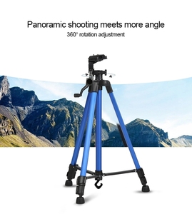 Trépied d'appareil photo pour téléphone 4.6 pieds 140 cm Support d'appareil photo flexible Anneau lumineux en aluminium 3366 Trépied pour Live <span class=keywords><strong>Strea</strong></span> - Product Image 5