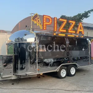Camion de restauration rapide pour pizzas en plein air, personnalisé, en acier inoxydable, mobile, pour la vente - Product Image 5