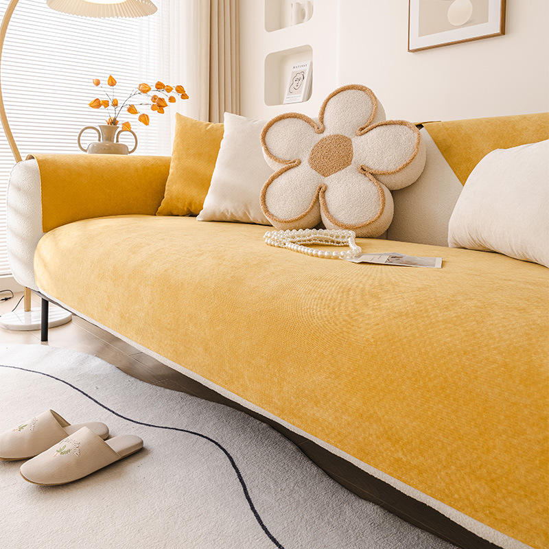 Coussin imperméable pour canapé-curcuma