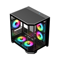 Boîtier PC Gaming C710D Mid Tower Micro ATX en Verre Trempé avec Gestion des Câbles – Vente en Gros