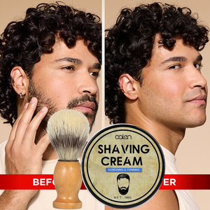 Crème à raser bio personnalisée pour hommes, marque privée, 100g, soin hydratant naturel pour la <span class=keywords><strong>barbe</strong></span> - Product Image 1