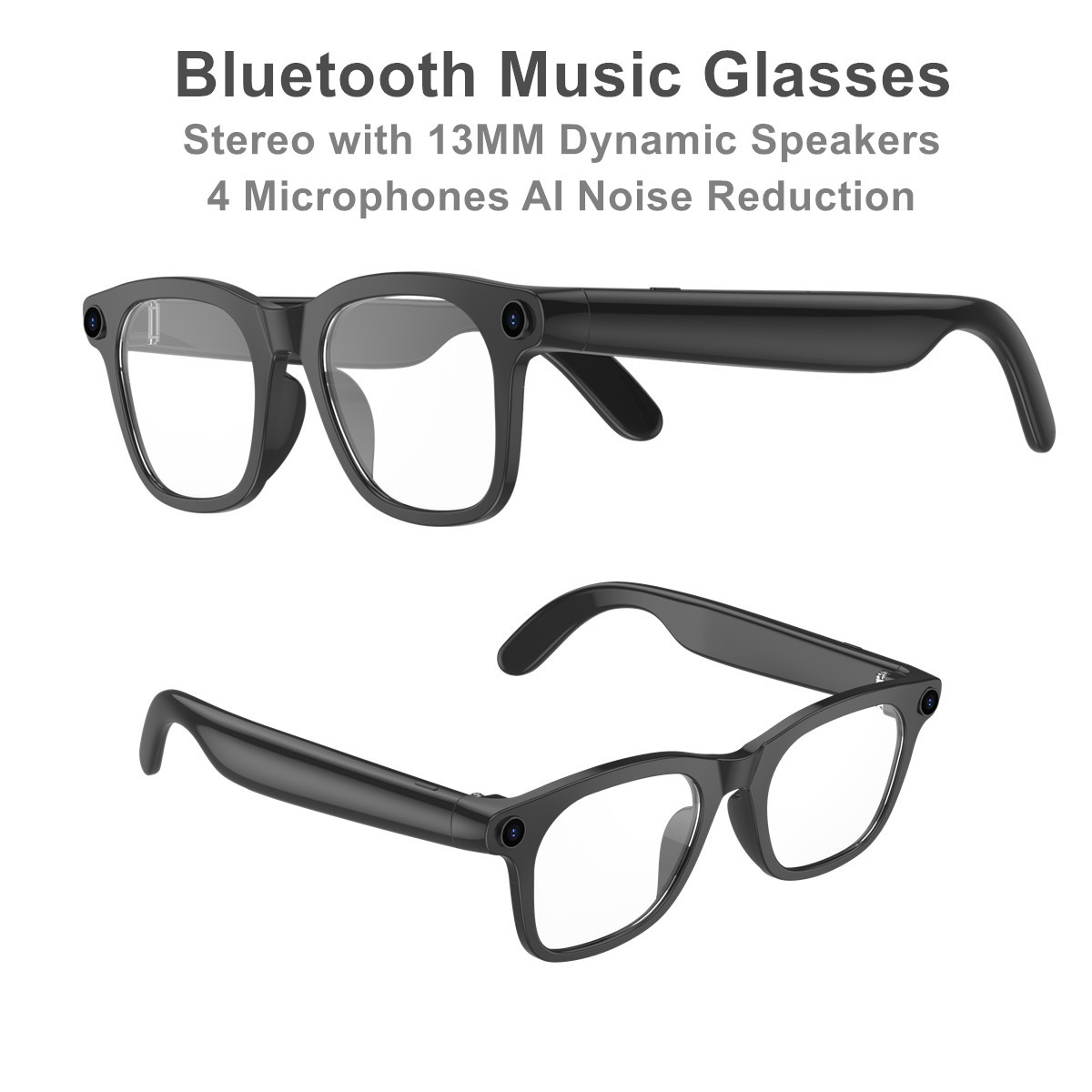 <strong>2026</strong> BT Music Glasses with APP Wifi Live Streaming Smart Device 12MP <strong>Camera</strong> AI Translation Video Capture 4-Mics Two-<strong>way</strong> <strong>Audio</strong>