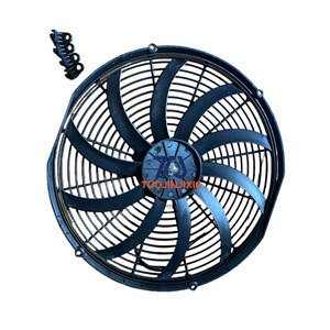 Ventilador de Condensador de 16 Pulgadas, 12V 24VDC, con Diez Aspas, para Aire Acondicionado, Mejora y Reequipamiento - Product Image 1