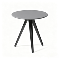 Table d'appoint sur mesure ODM/OEM avec pieds de trépied stables et finition mate, idéale pour les projets de rénovation de restaurants et appartements