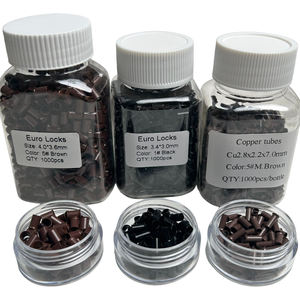 Micro Tubes <strong>Flared</strong> Micro Rings Links Micro Ring I Tip Hair Extension <strong>Tools</strong> Flat Edge Copper Wholesale 2.8mm 3.0mm 3.4mm 4.0mm - Product Image 1