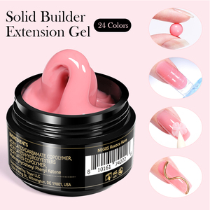 BORN PRETTY PRO Tarro sin Hema de 15ml sin toallitas para constructor de Gel de flores Gel de extensión de <span class=keywords><strong>uñas</strong></span> sólido suave no pegajoso OEM para arte de <span class=keywords><strong>uñas</strong></span> 3D - Product Image 3