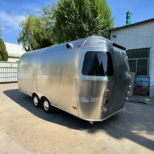 Chariot de café friteuse professionnelle, cuisine mobile de concession, remorque rétro en acier inoxydable, camion de vente ambulante, remorques alimentaires européennes - Product Image 5