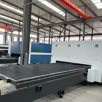 Machine de découpe laser à fibre à double plateforme certifiée CE 12kW 6kW, refroidie par eau, pour tôles métalliques CNC avec commutation automatique de table