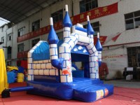 Château Gonflable Knight Moonwalk avec Toboggan et Parcours d'Obstacles - Combo Gonflable pour Sauter et Amuser